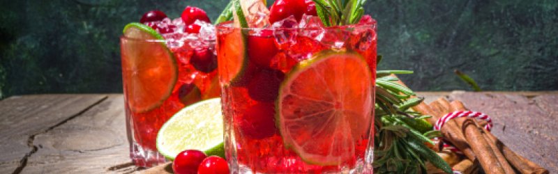 Cranberry Whisky Fizz