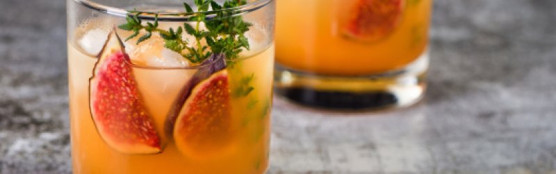 Golden Fig Sour Cocktail
