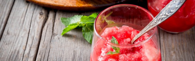 Himbeer-Rotwein-Granitè