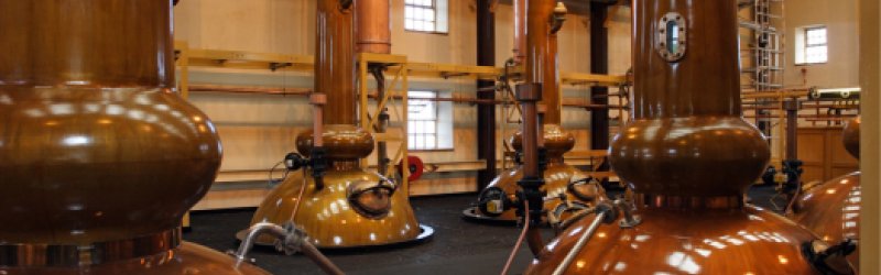 Herstellungsfabrik für Whisky