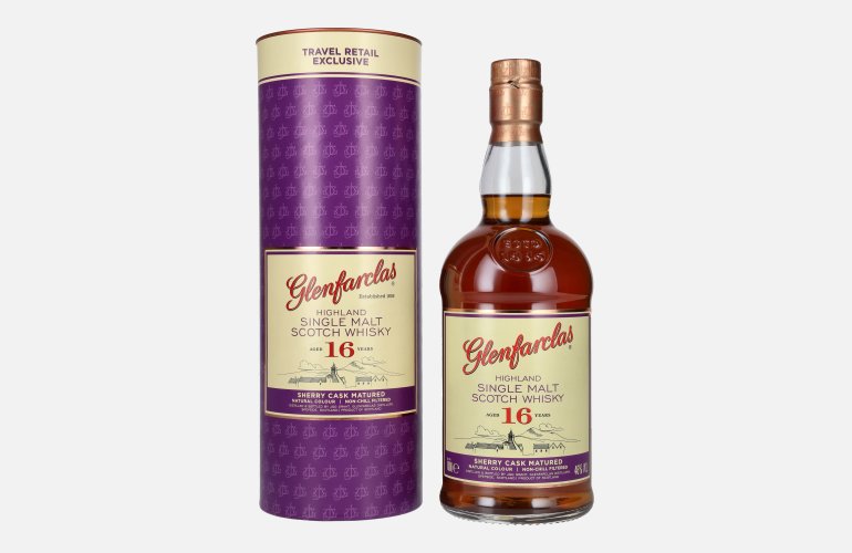 Glenfarclas 16 Years Old Highland Single Malt Scotch Whisky 46% Vol. 0,7l en boîte cadeau