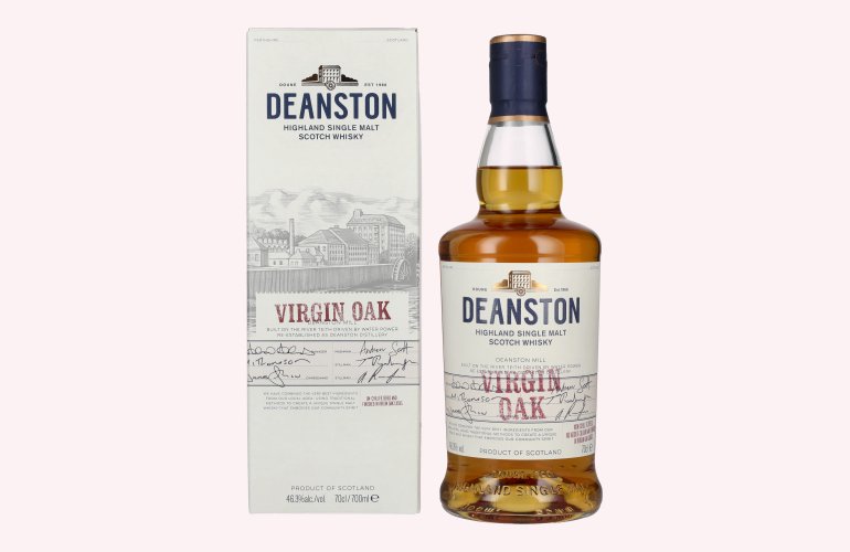 Deanston VIRGIN OAK Highland Single Malt 46,3% Vol. 0,7l in geschenkverpakking