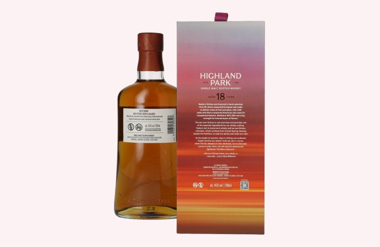 Highland Park 18 Years Old SKY OF ORKNEY Single Malt Scotch Whisky 46% Vol. 0,7l in geschenkverpakking