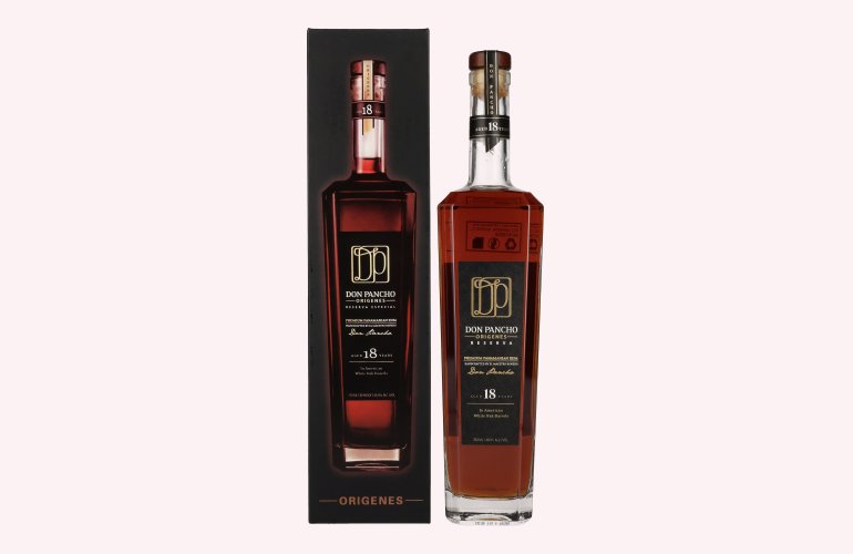 Don Pancho ORIGENES 18 Years Old Premium Panama Rum 40% Vol. 0,7l en boîte cadeau