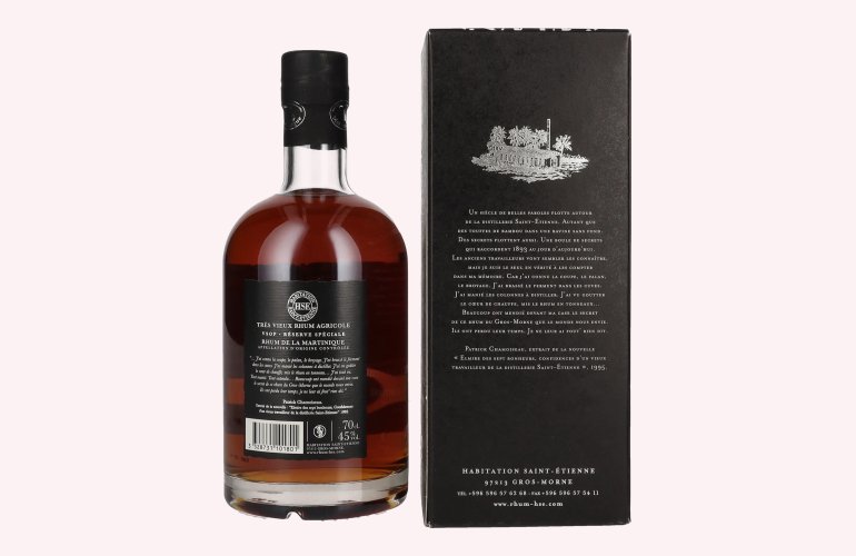 HSE Très Vieux Rhum Agricole VSOP 45% Vol. 0,7l in Giftbox