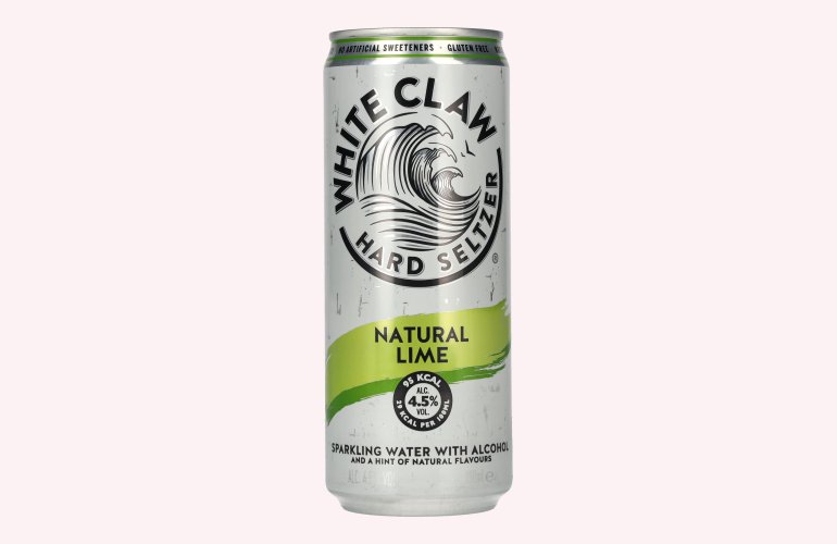 White Claw Hard Seltzer Natural Lime 4,5% Vol. 0,33l Dose Pfand