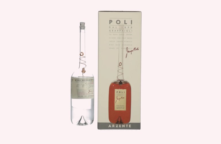 Poli Grappa Amorosa di Dicembre Torcolato 40% Vol. 0,5l in geschenkverpakking