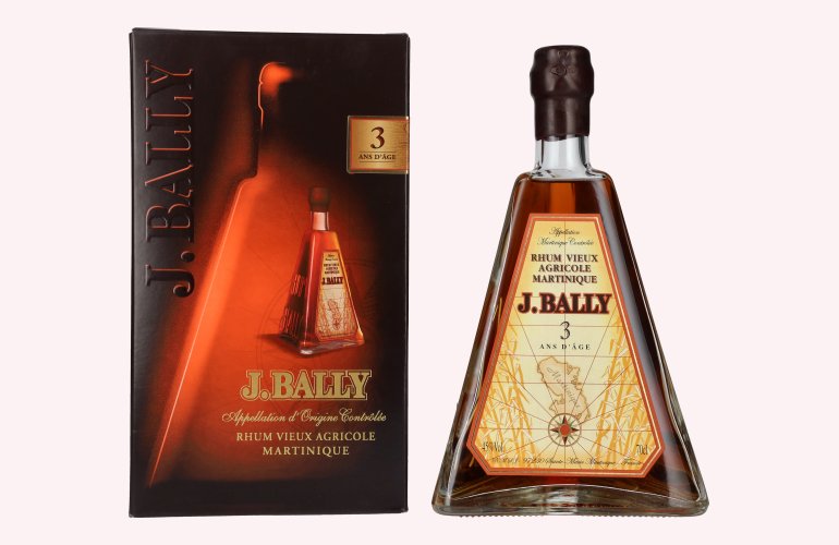 J. Bally Rhum Vieux Agricole Martinique 3 Ans D'Âge 45% Vol. 0,7l in geschenkverpakking