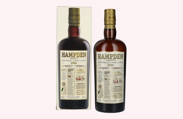 Hampden Estate 1753 3 Years Old Pure Single Jamaican Rum 46% Vol. 0,7l en boîte cadeau