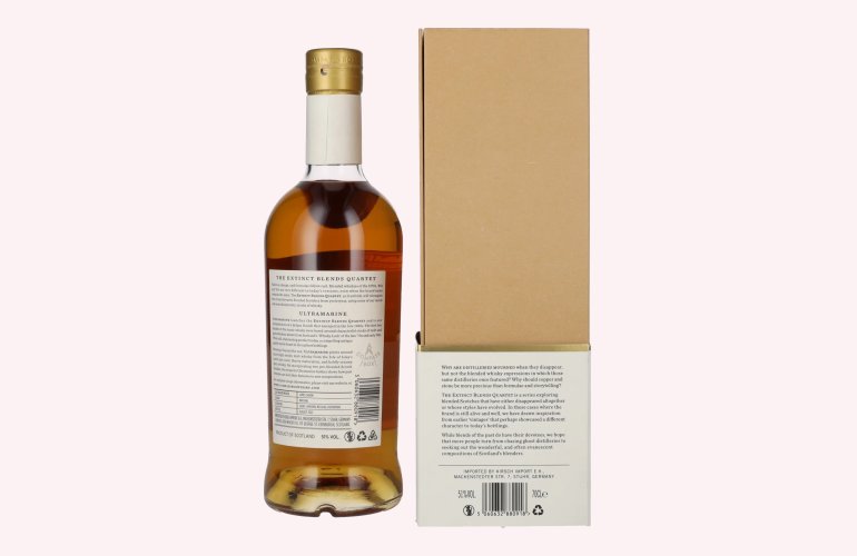 Compass Box ULTRAMARINE Extinct Blends Quartet Blended Scotch Whisky 51% Vol. 0,7l in geschenkverpakking