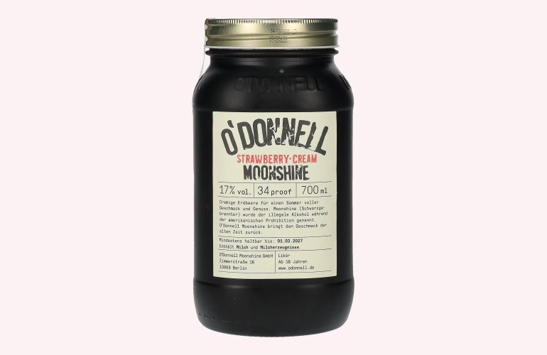 O'Donnell Moonshine Strawberry Cream 17% Vol. 0,7l