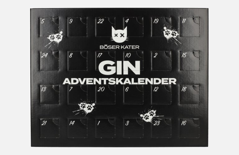 BÖSER KATER Gin Adventskalender 36,9% Vol. 24x0,025l