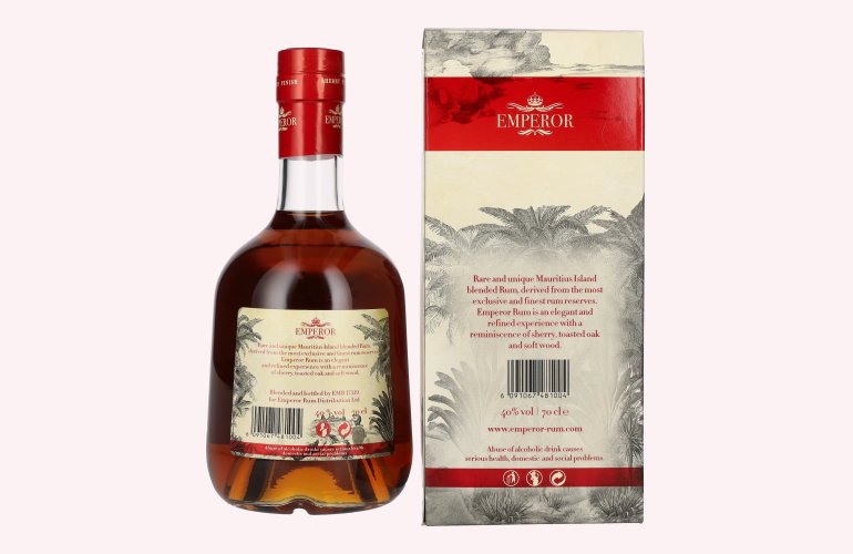 Emperor Mauritian Rum Aged Blend Sherry Finish 40% Vol. 0,7l en boîte cadeau