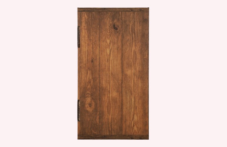 Präsentkarton Vintage Holzoptik mit Fenster 2er