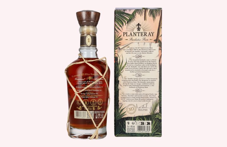 Planteray Rum BARBADOS XO 20th Anniversary 40% Vol. 0,7l in Geschenkbox