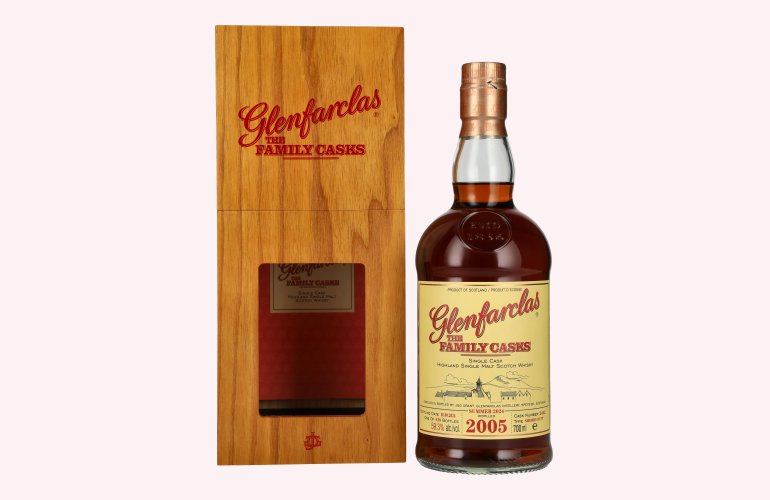 Glenfarclas THE FAMILY CASKS Single Cask SUMMER 2024 Sherry Butt #2462 2005 59,3% Vol. 0,7l in Holzkiste
