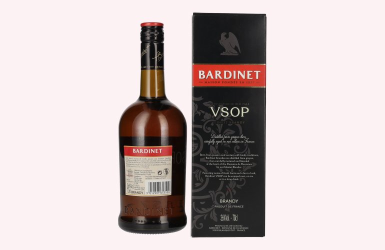 Bardinet VSOP Finest Brandy 36% Vol. 0,7l en boîte cadeau