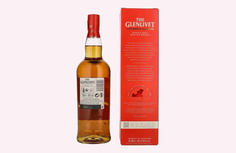 The Glenlivet Caribbean Reserve Single Malt Scotch Whisky 40% Vol. 0,7l in geschenkverpakking