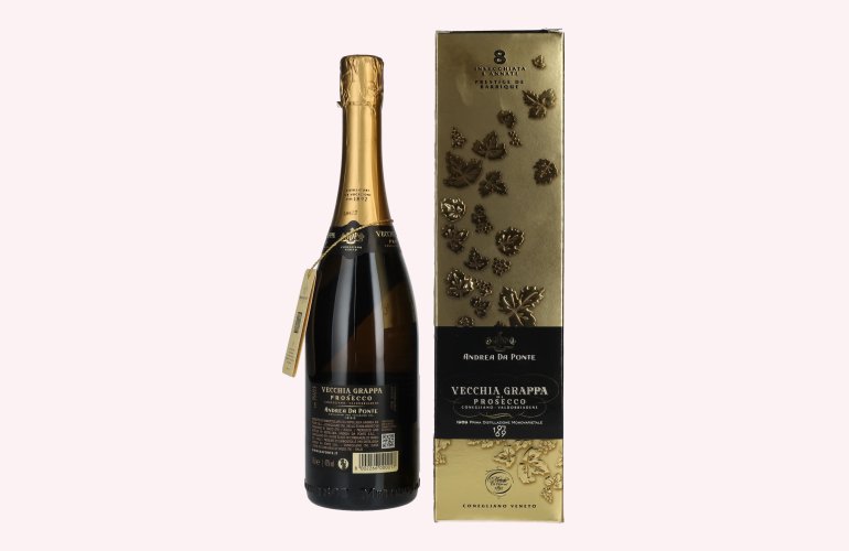 Andrea Da Ponte Vecchia Grappa di Prosecco 8 Annate 42% Vol. 0,7l in Giftbox