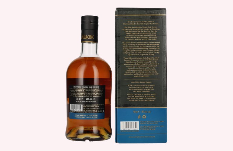 The GlenAllachie 15 Years Old SCOTTISH VIRGIN OAK 48% Vol. 0,7l in geschenkverpakking
