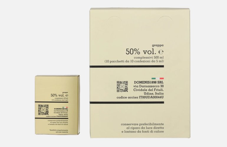 Domenis 1898 STORICA BIANCA Grappa 50% Vol. 10x0,05l in Giftbox