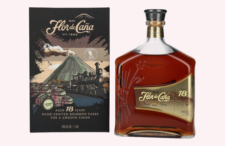 Flor de Caña Centenario 18 Years Old LEGACY EDITION I 40% Vol. 1l en boîte cadeau