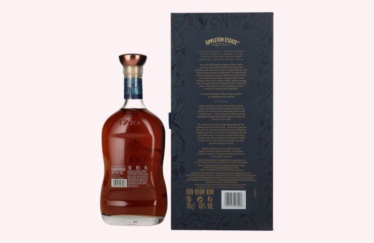 Appleton Estate 21 Years Old Jamaica Rum Nassau Valley Casks 43% Vol. 0,7l in Geschenkbox