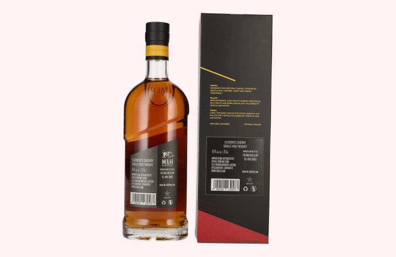 M&H ELEMENTS Sherry Cask Single Malt Whisky 46% Vol. 0,7l in Giftbox