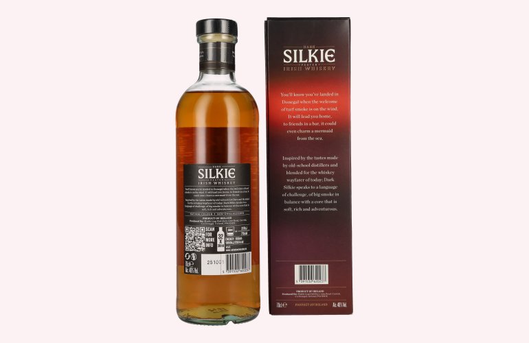 The Legendary DARK SILKIE Irish Whiskey 46% Vol. 0,7l in Geschenkbox