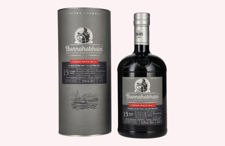 Bunnahabhain 15 Years Old TURAS MATH No. 1 The Westering Home Collection Limited Release 2025 55,9% 0,7l in Giftbox