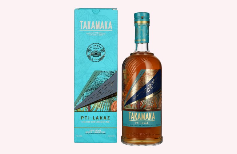 Takamaka PTI LAKAZ Rum Batch 3 45,1% Vol. 0,7l en boîte cadeau