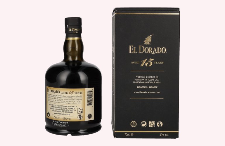 El Dorado 15 Years Old Finest Demerara Rum SPECIAL RESERVE 43% Vol. 0,7l in Giftbox
