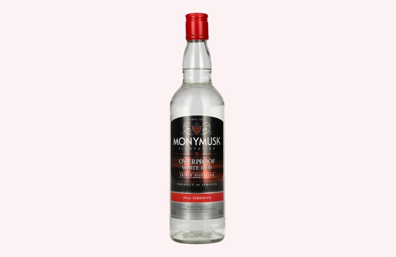 Monymusk Plantation OVERPROOF WHITE Rum 63% Vol. 0,7l