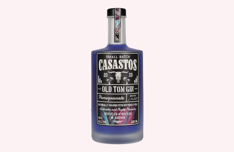 CASASTOS Old Tom Gin Small Batch Pomegranate 40% Vol. 0,5l