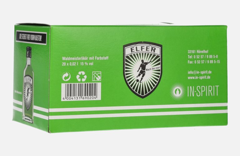 Elfer Waldmeisterlikör 15% Vol. 20x0,02l
