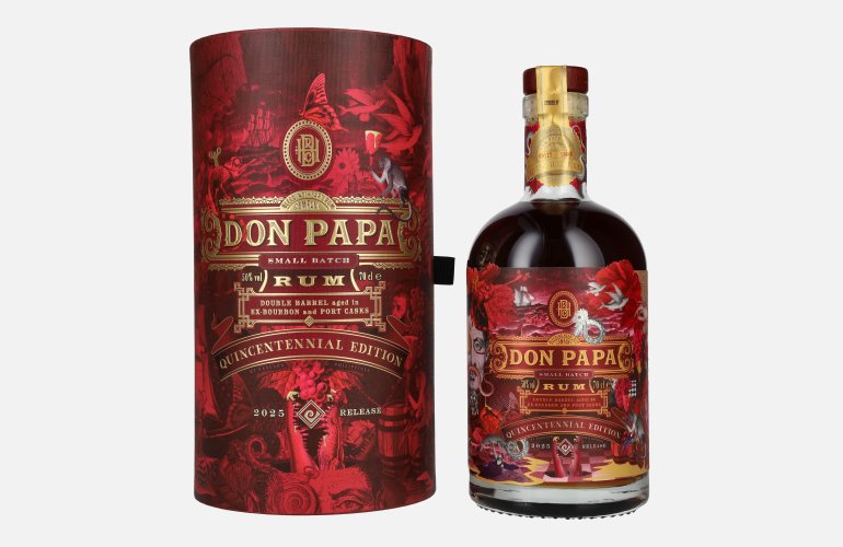 Don Papa 7 Years Old Small Batch Ex-Bourbon & Port Casks Rum Quincentennial Edition 50% Vol. 0,7l in Giftbox