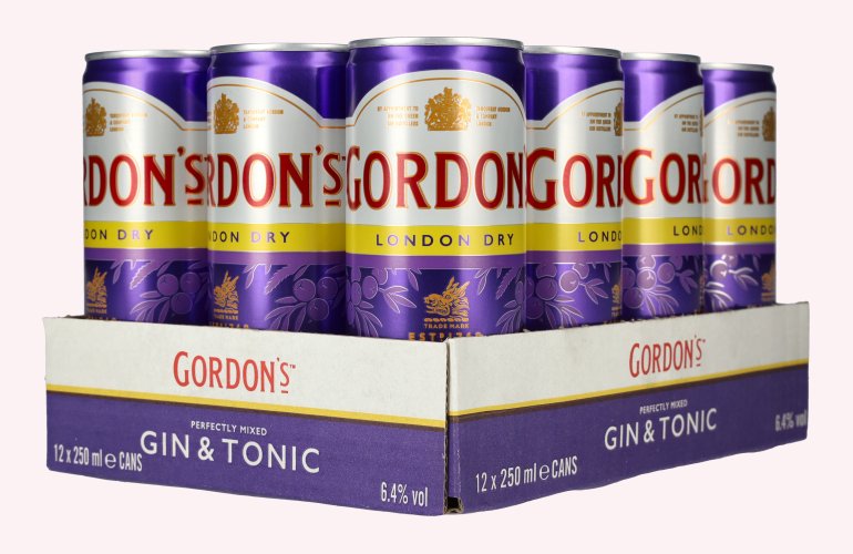 Gordon's London Dry Gin & Tonic 6,4% Vol. 12x0,25l Dosen Pfand