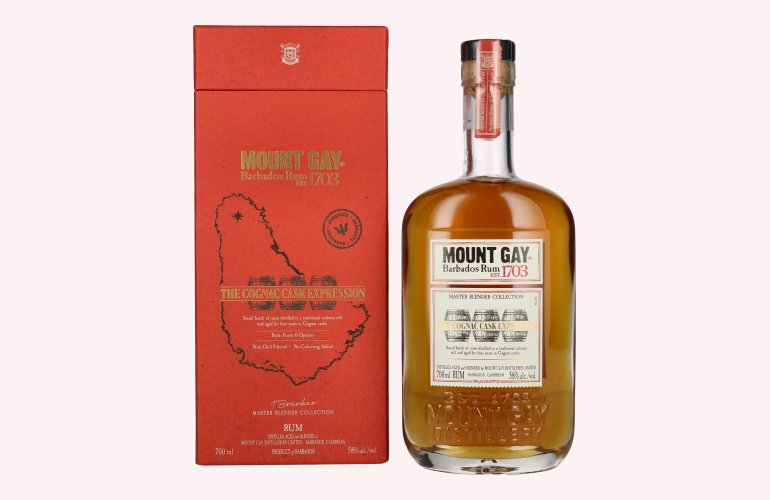 Mount Gay The Cognac Cask Expression MASTER BLENDER COLLECTION 58% Vol. 0,7l in Giftbox