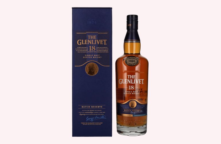 The Glenlivet 18 Years Old BATCH RESERVE Single Malt Whisky 40% Vol. 0,7l in geschenkverpakking