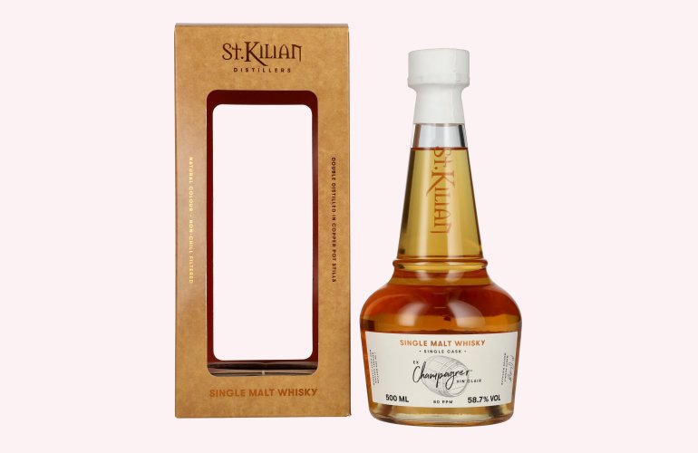 St. Kilian EX CHAMPAGNER VIN CLAIR Single Cask Malt Whisky 58,7% Vol. 0,7l in Geschenkbox