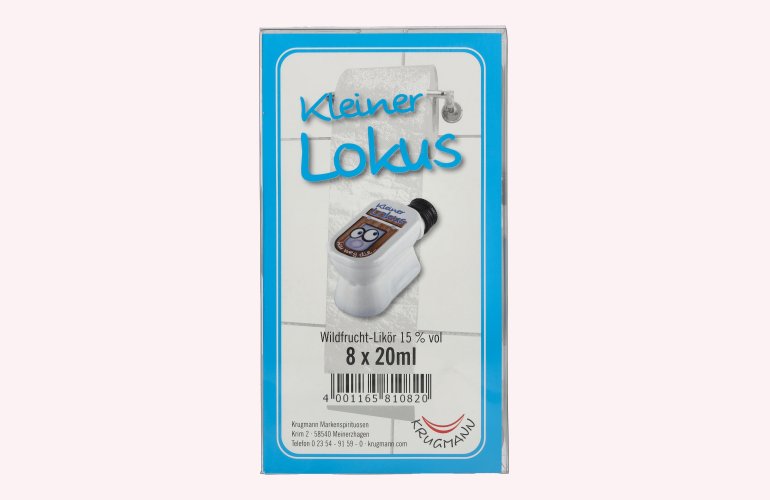 Krugmann Kleiner LOKUS Wildfruchtlikör 15% Vol. 8x0,02l PET