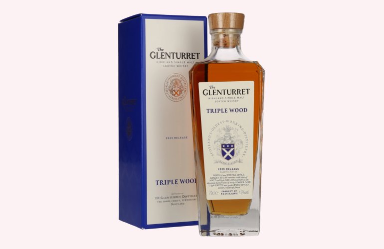 The Glenturret TRIPLE WOOD Release 2025 45% Vol. 0,7l in Giftbox