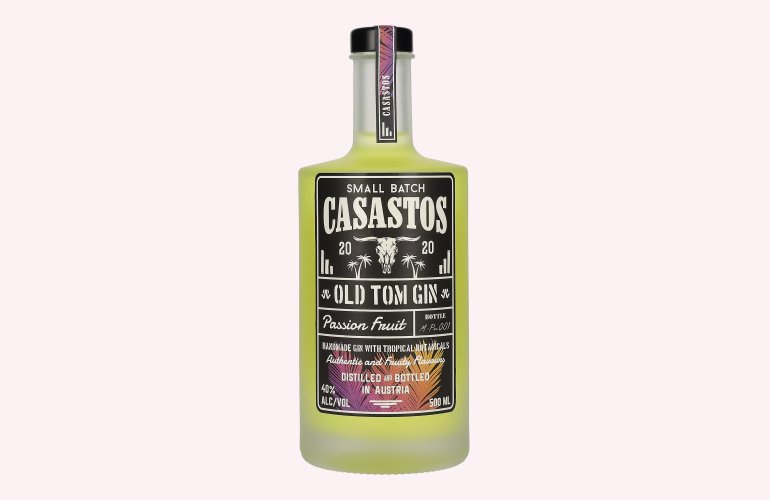 CASASTOS Old Tom Gin Small Batch Passion Fruit 40% Vol. 0,5l