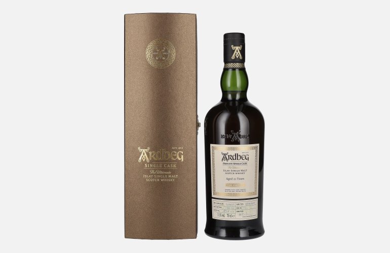 Ardbeg 21 Years Old The Ultimate Private Single Cask Whisky 51% Vol. 0,7l in Giftbox
