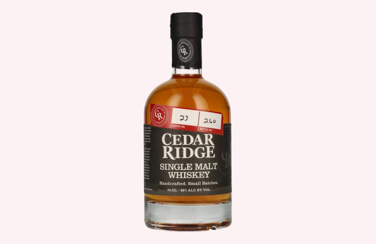 Cedar Ridge SINGLE MALT WHISKEY 40% Vol. 0,7l