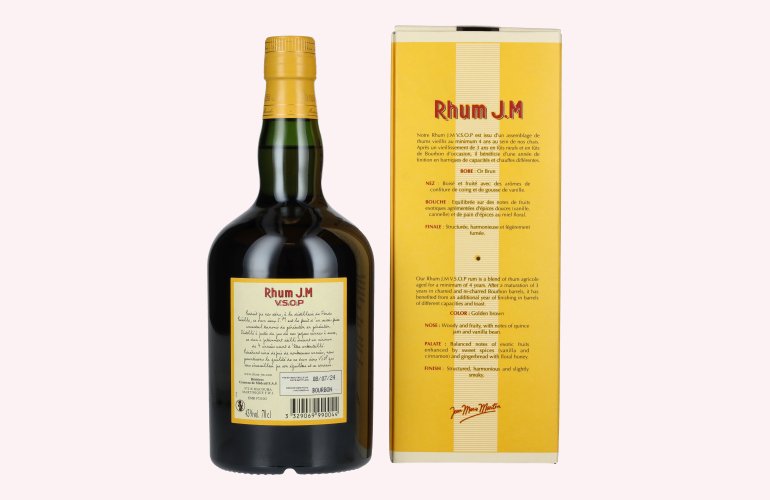 Rhum J.M Vieux Agricole V.S.O.P 43% Vol. 0,7l en boîte cadeau