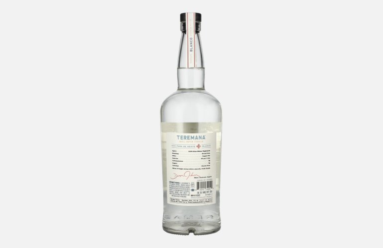 Teremana Tequila Blanco 100% Puro de Agave Small Batch 40% Vol. 1l