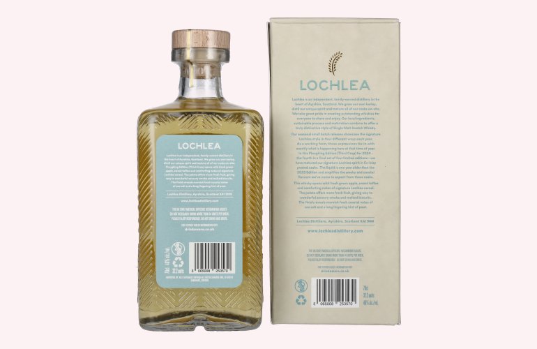 Lochlea PLOUGHING EDITION Third Crop Single Malt Scotch Whisky 46% Vol. 0,7l en boîte cadeau