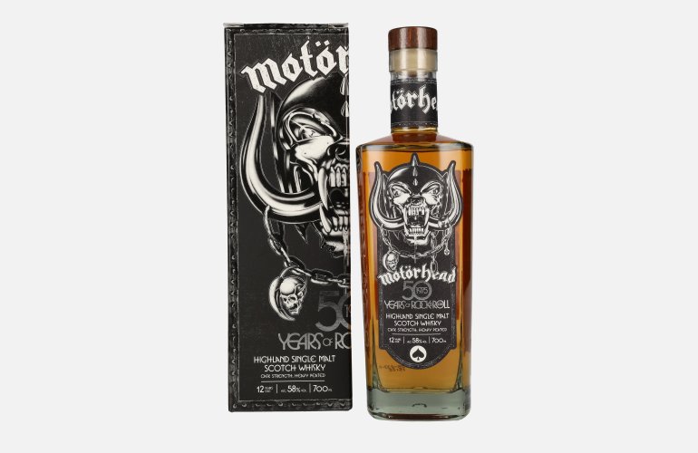 Motörhead 50 Years of Rock & Roll Highland Single Malt Scotch Whisky 58% Vol. 0,7l in Giftbox