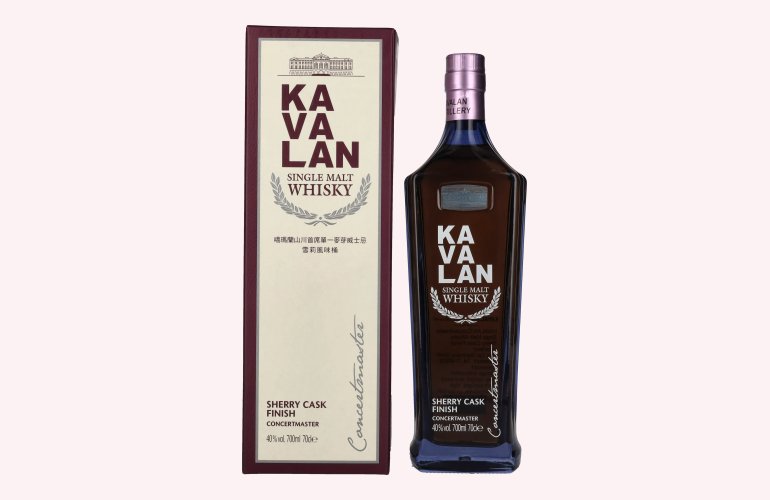 Kavalan CONCERTMASTER Sherry Cask Finish Single Malt Whisky 40% Vol. 0,7l in Giftbox